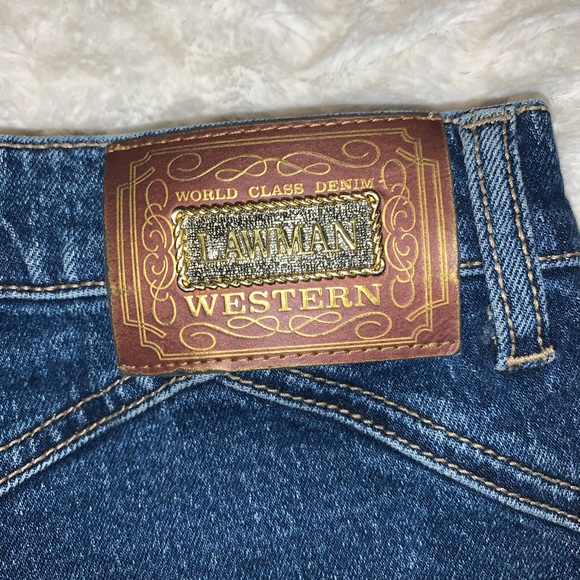 Lawman high rise western jean denim studs 28w - Picture 7 of 12